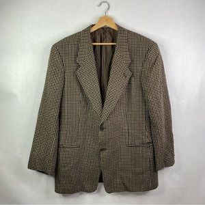 Giorgio Armani Le Collezioni Wool Houndstooth Blazer
